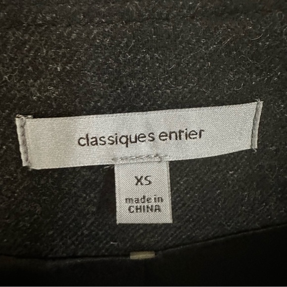 Classiques Entier Black Trench Coat with Three-Quarter Sleeves - Picture 3 of 4